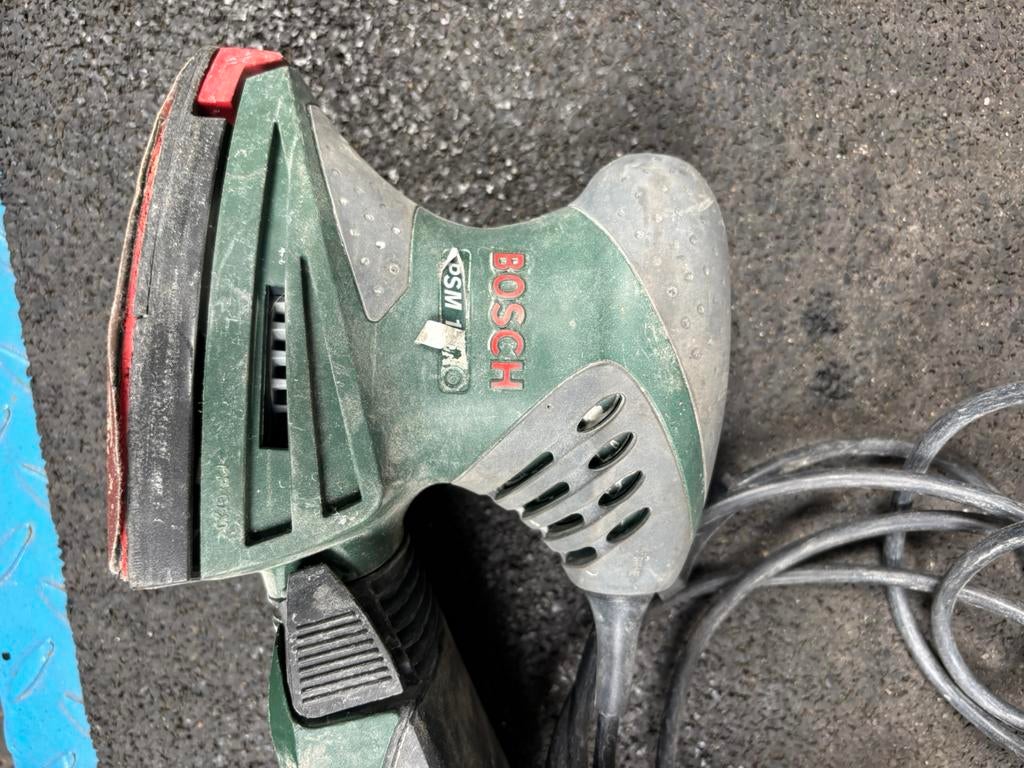 Bosch schuurmachine, Ophalen, Zo goed als nieuw, Minder dan 600 watt, Vlakschuurmachine