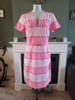River Woods roze wit rode jurk riempje 40, Verzenden, River Woods, Maat 42/44 (L), Zo goed als nieuw