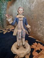 Antiek Saksisch Dresden Porseleinen Beeldje Heer, Ophalen of Verzenden