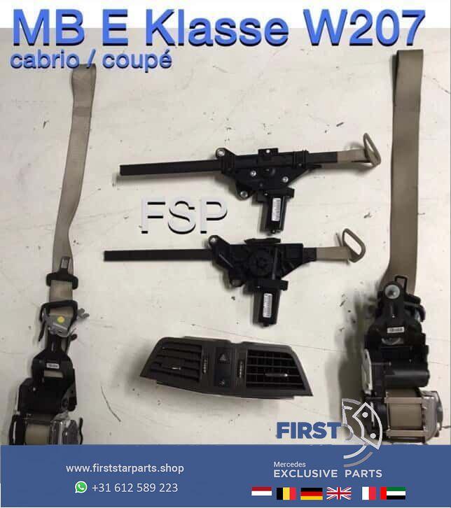 W207 gordel set LR Mercedes E Klasse coupé cabrio gordels 63, Gebruikt, -, -, Ophalen of Verzenden