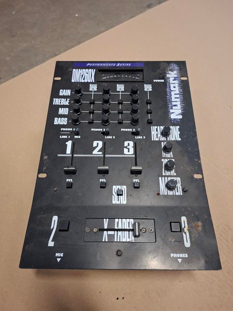 Numark DM1260X Performance Series 3-kanaals DJ-mixer, Muziek en Instrumenten, Mengpanelen, Ophalen of Verzenden, Gebruikt, Minder dan 5 kanalen