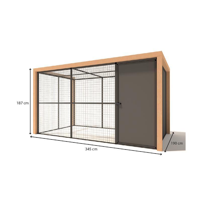 Voliere aluminium Noor | model 1, Dieren en Toebehoren, Vogels | Hokken en Kooien, Ophalen of Verzenden, Nieuw, Aluminium, Volière