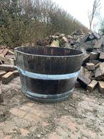 Half wijnvat, plantenkuip. Diameter 70 cm, Overige materialen, Gebruikt, 40 cm of meer, Rond