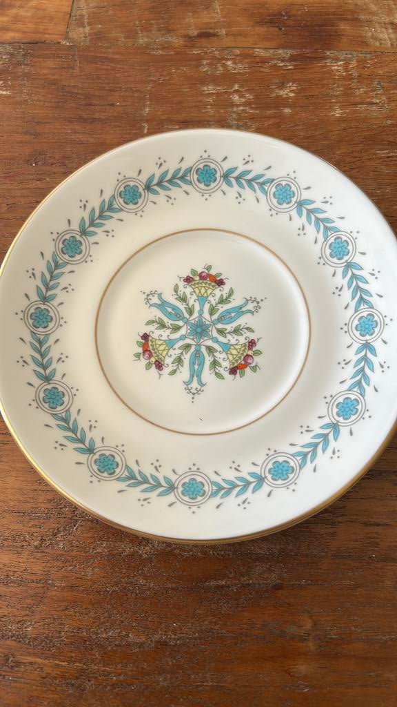 6 Coalport Geneva kop en schotels, bone China, Antiek en Kunst, Ophalen of Verzenden