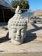 Boeddha beeld steen lichtgrijs, Ophalen of Verzenden, Gebruikt