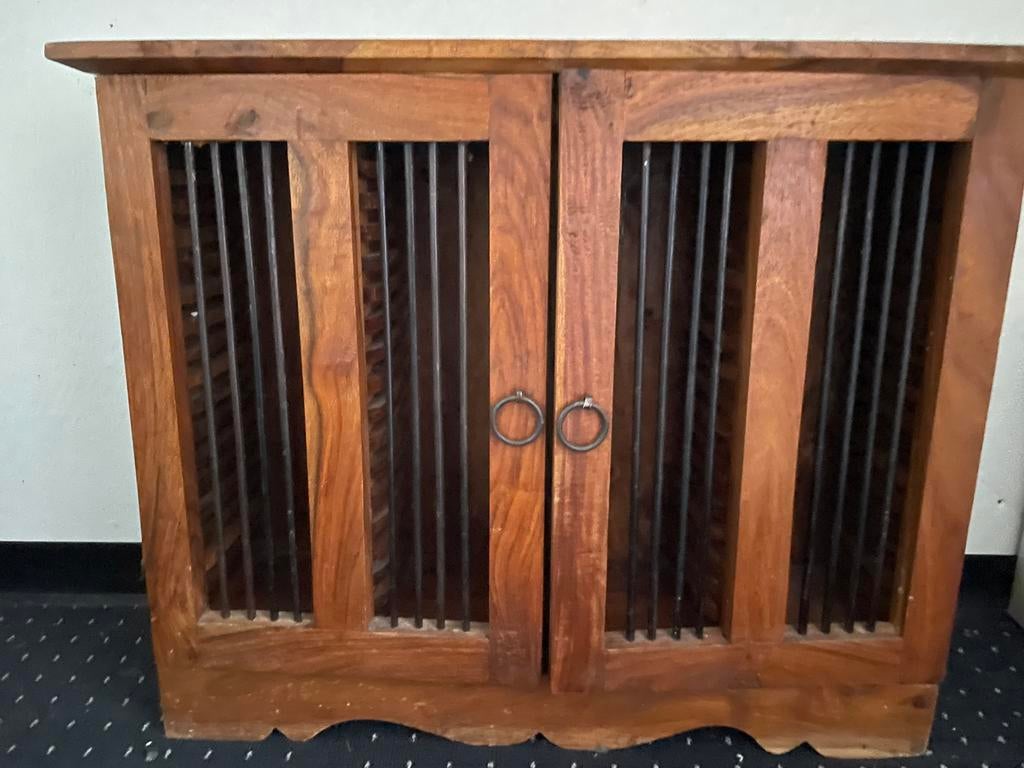 Hardhouten cd kast, Ophalen, Gebruikt