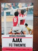 Officieel programma Ajax-twente seizoen 1984-1985, Ophalen of Verzenden, Zo goed als nieuw, Ajax, Boek of Tijdschrift