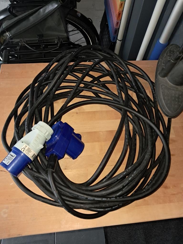 Zware stroomkabel 20 meter, Ophalen of Verzenden, Gebruikt