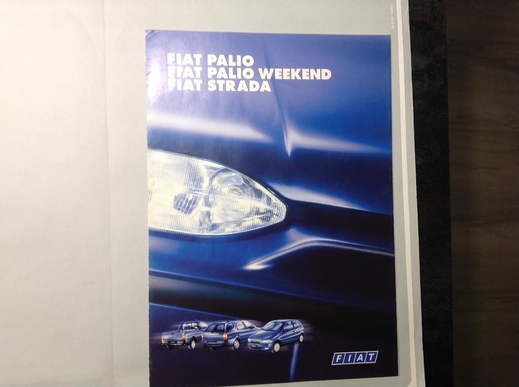 Fiat Palio, Palio Weekend, Strada folder Italiaans 2000 4blz, Boeken, Ophalen of Verzenden, Nieuw, Overige merken
