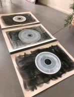 Serie 3 XL Originele Vintage 80s Marek Janicki Artworks, Antiek en Kunst, Ophalen