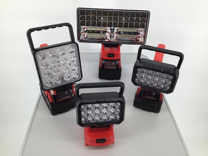 Bouwlampen, werklampen. Nieuw. Milwaukee18v. Zie tekst., Doe-het-zelf en Verbouw, Bouwverlichting, Nieuw, Lamp, Minder dan 50 watt