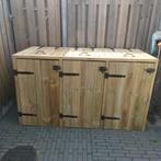 Container ombouw 3 X 240 liter, Ophalen, Nieuw, Hout, Containerberging