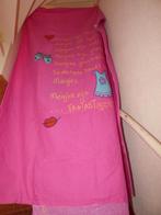 Leuk fuchsiaroze dekbedovertrek 'Meisjes zijn fantastisch..', Gebruikt, Meisje, Dekbedovertrek, Ophalen of Verzenden