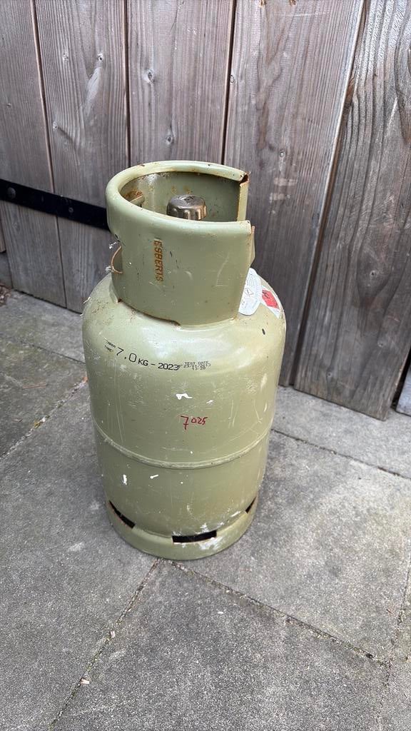 Lege propaan tank 7kg - tuinkachel, Tuin en Terras, Ophalen of Verzenden, Gebruikt