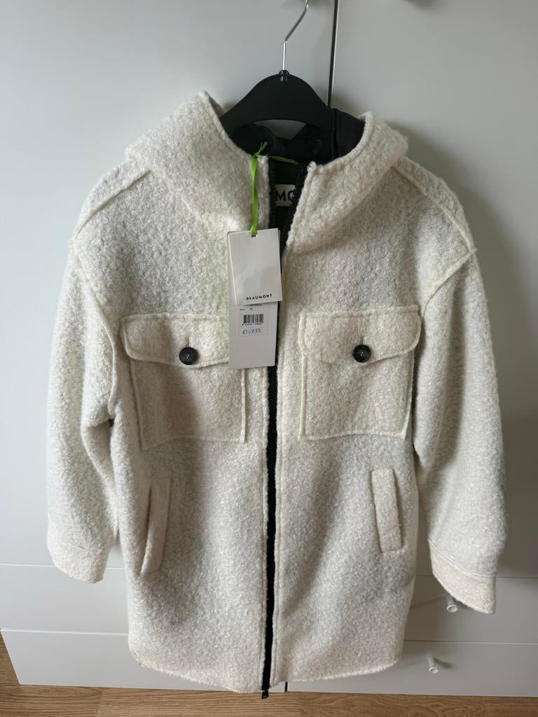 Beaumont wolwitte jas, maat 38, Verzenden, Nieuw, Maat 38/40 (M), Wit