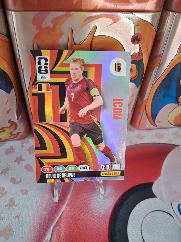 Kevin De Bruyne Panini FIFA 60 Icon kaart, Ophalen of Verzenden, Buitenlandse clubs, Poster, Plaatje of Sticker