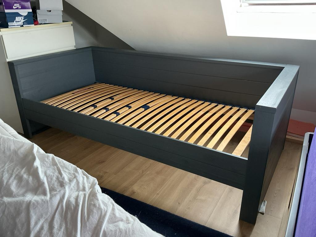 Bed Dennis Woood 90*200, Ophalen, Gebruikt, 90 cm, Eenpersoons