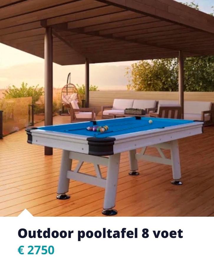 Pooltafels 7 en 8 ft  uitverkoop, Sport en Fitness, Biljarten en Poolen, Nieuw, Pooltafel, Ophalen