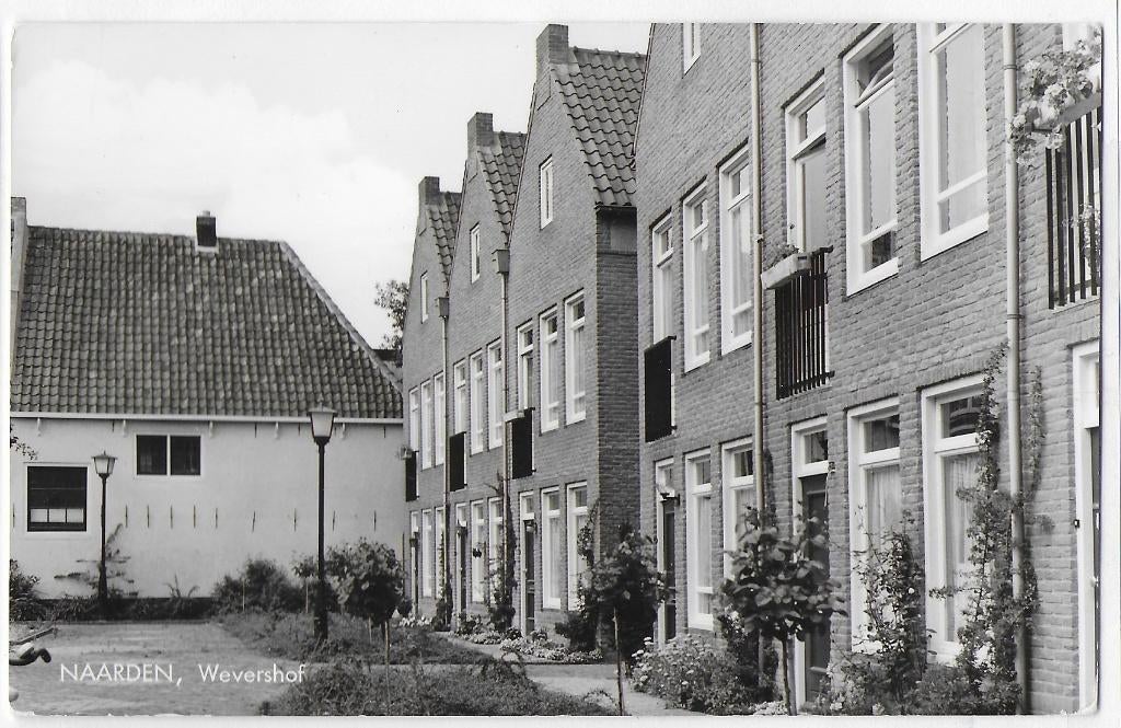 Naarden Wevershof Oude Ongelopen Ansichtkaart ( B3229 ), Ophalen of Verzenden, 1960 tot 1980, Ongelopen, Noord-Holland