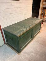 Vintage dekenkist groen, Huis en Inrichting, Woonaccessoires | Kisten, Ophalen, Zo goed als nieuw, 50 tot 100 cm, 50 tot 75 cm