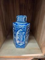 Antieke Chinese porseleinen theebus, blauw-wit, Ophalen of Verzenden