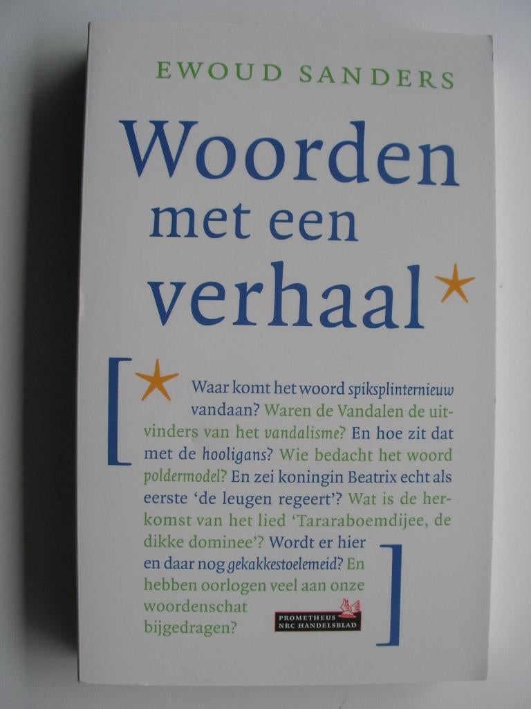Woorden met een verhaal- Ewout Sanders, Ophalen of Verzenden, Zo goed als nieuw, Eén auteur