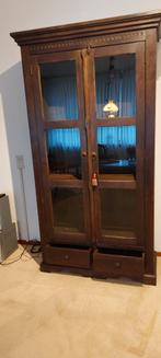 Vitrinekast/ boekenkast te koop., Ophalen, 100 tot 150 cm, 200 cm of meer, Zo goed als nieuw