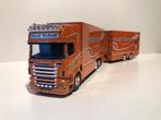 Scania R Cobi 6x2 + Wipkar 2as Gerrit Verbeek Tekno 9968, Ophalen of Verzenden, Zo goed als nieuw, Bus of Vrachtwagen, Tekno