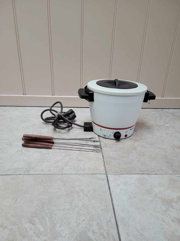 Vintage Philips friteuse/ fondueset, Witgoed en Apparatuur, Fonduesets, Nieuw, Fondueset, Elektrisch, Ophalen of Verzenden
