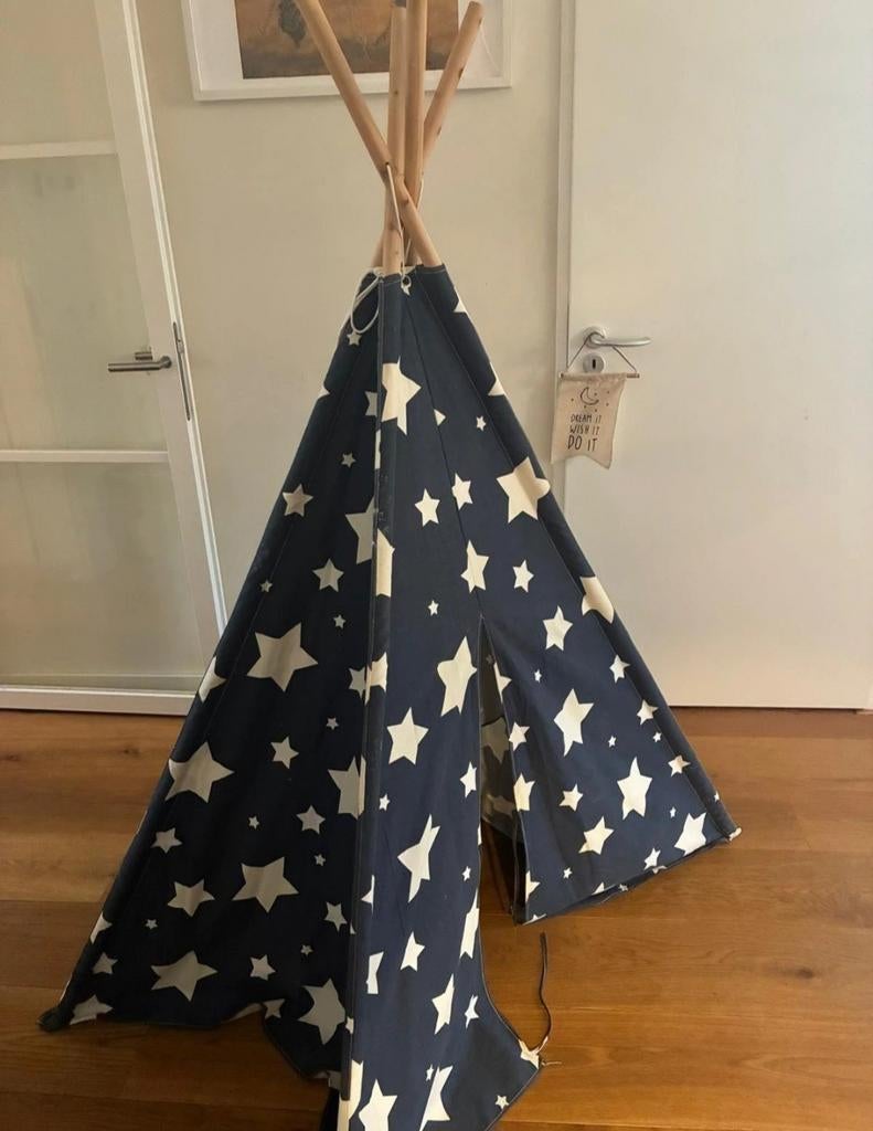 Tipi tent voor kinderen - Sterrenpatroon, Ophalen of Verzenden, Gebruikt