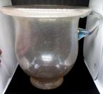 Apart dik glazen windlicht of pot iriserend Biot /Biot style, Ophalen, Huis en Inrichting