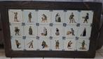18 Anieke Tegels Ambachten Lijst Schilderij Vintage, Antiek en Kunst, Ophalen