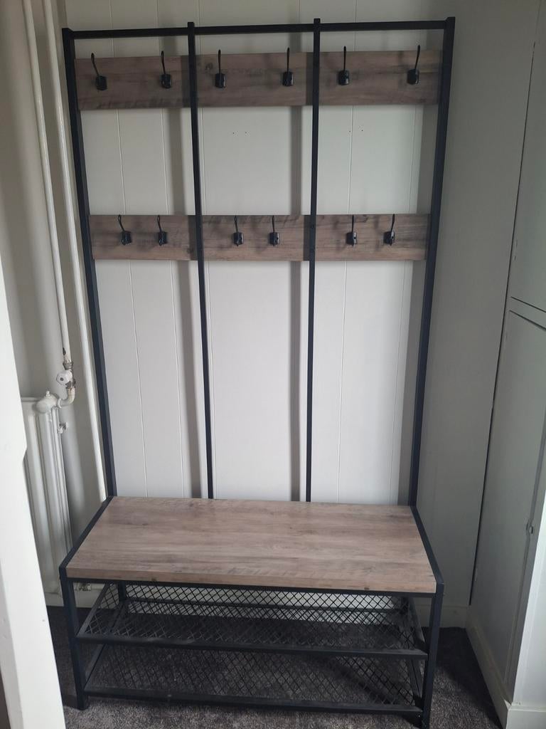 Kapstok met schoenenrek, Zo goed als nieuw, Minder dan 100 cm, Metaal, Ophalen