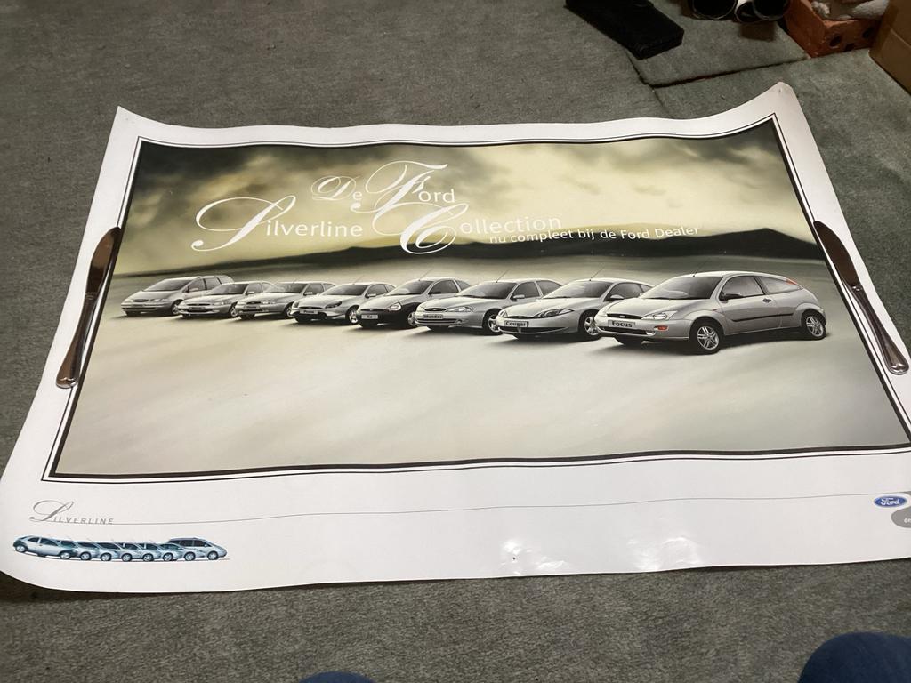 Ford Silverline Collectie Poster - Zeldzaam Promotiemateriaa, Ophalen of Verzenden, Gelezen, Ford