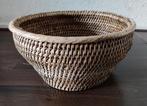 Birma rieten ronde mand of schaal, Mand, Rond, Ophalen of Verzenden, Zo goed als nieuw