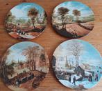 4 jaargetijden aardewerk borden, Ophalen of Verzenden