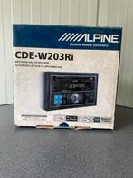 ALPINE CDE-W203RI AUTORADIO met cd dubbeldin, Ophalen of Verzenden, Zo goed als nieuw