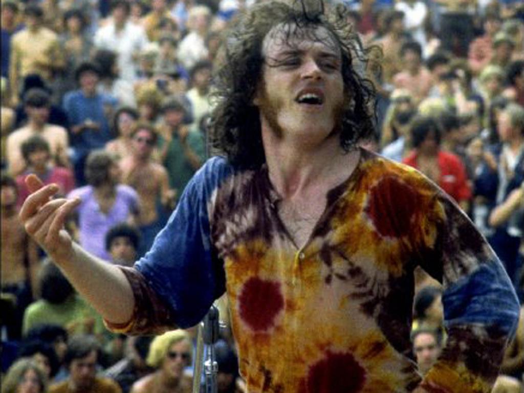 WOODSTOCK TIE DYE shirt Joe Cocker Festival Handgeverfd Unie, Ophalen of Verzenden, Nieuw, Maat 56/58 (XL), Blauw