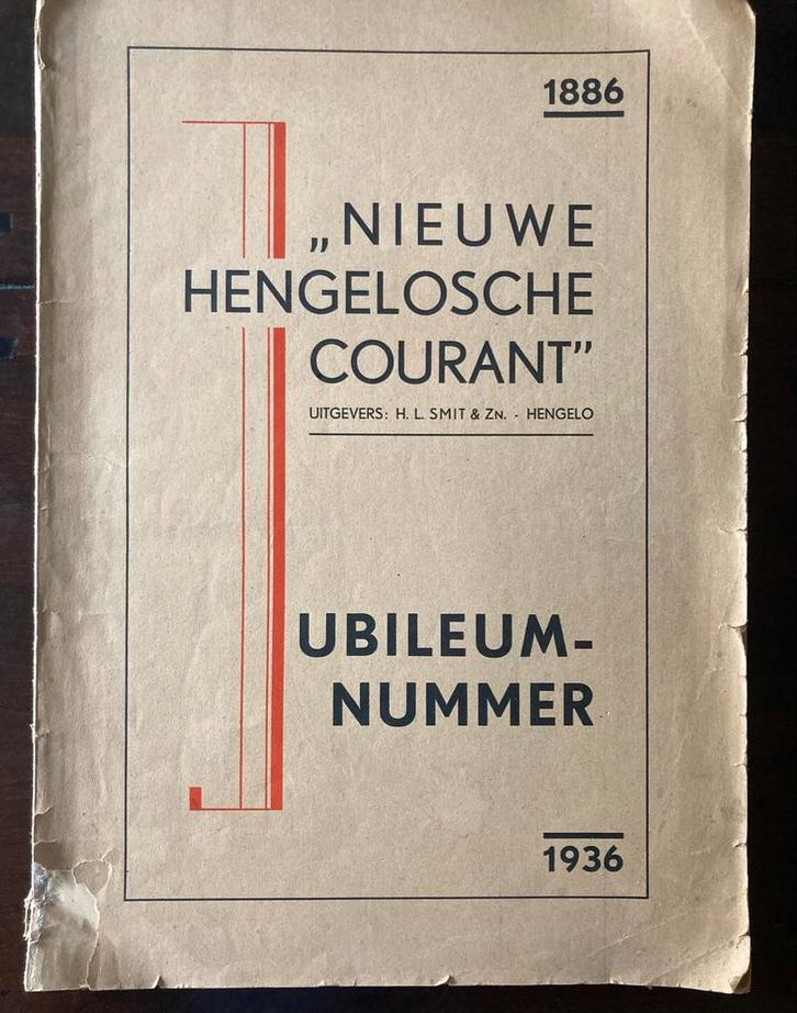 Nieuwe Hengelosche Courant - Jubileumnummer 1936, Boeken, Tijdschriften en Kranten, Gelezen, Krant, Ophalen of Verzenden