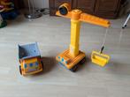 Speelgoed hijskraan met kiepauto - Bouwplaats speelgoed, Ophalen, Gebruikt, Jongen of Meisje