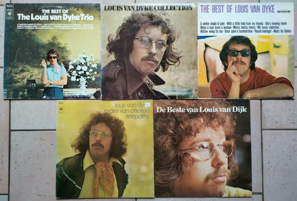 5 LP's Louis van Dycke Louis van Dijk, Cd's en Dvd's, Vinyl | Jazz en Blues, 1960 tot 1980, Gebruikt, Originele persing, Ophalen of Verzenden