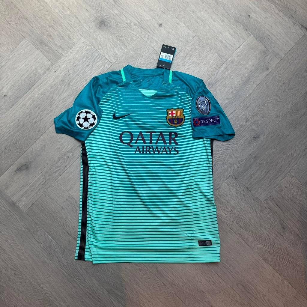 Retro Barcelona (Neymar jr 11) maat M, Maat M, Verzenden, Zo goed als nieuw, Shirt
