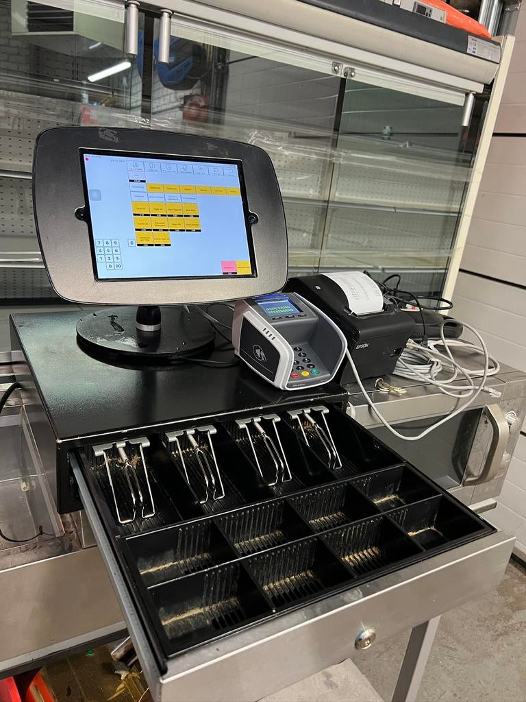 Touch screen ipad kassa system met printer horeca cafe, Zakelijke goederen, Kantoor en Winkelinrichting | Kassa's en Betaalsystemen