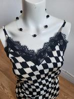 Nieuw Shoeby zwart-wit printed singlet met kant, maat S, Zwart, Nieuw, Ophalen of Verzenden, Shoeby