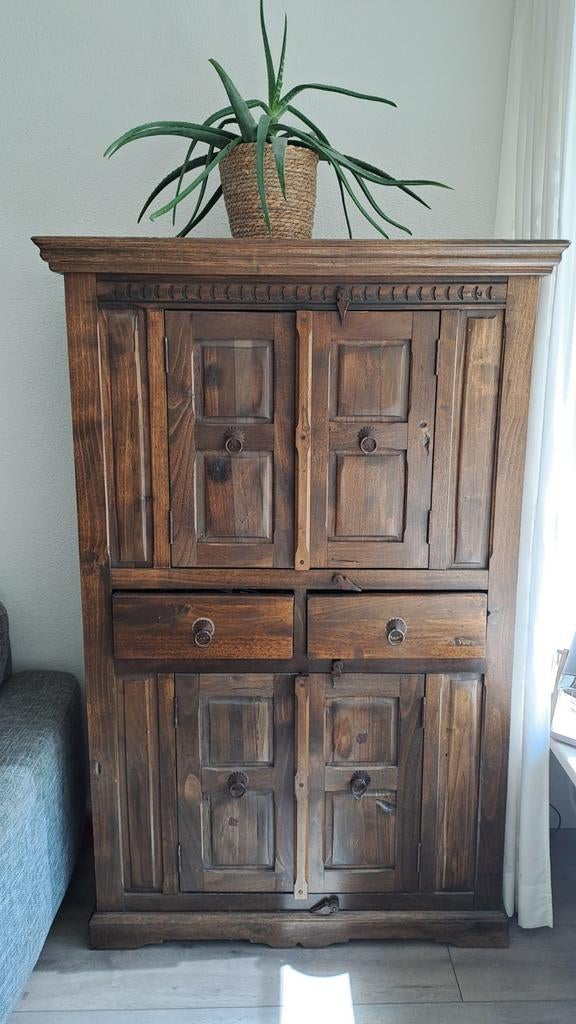 Houten kast  landelijk 113x45x172 cm, Ophalen of Verzenden