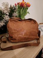Fred de la Bretoniere Leren Schoudertas Bruin, Sieraden, Tassen en Uiterlijk, Tassen | Damestassen, Ophalen of Verzenden, Gebruikt