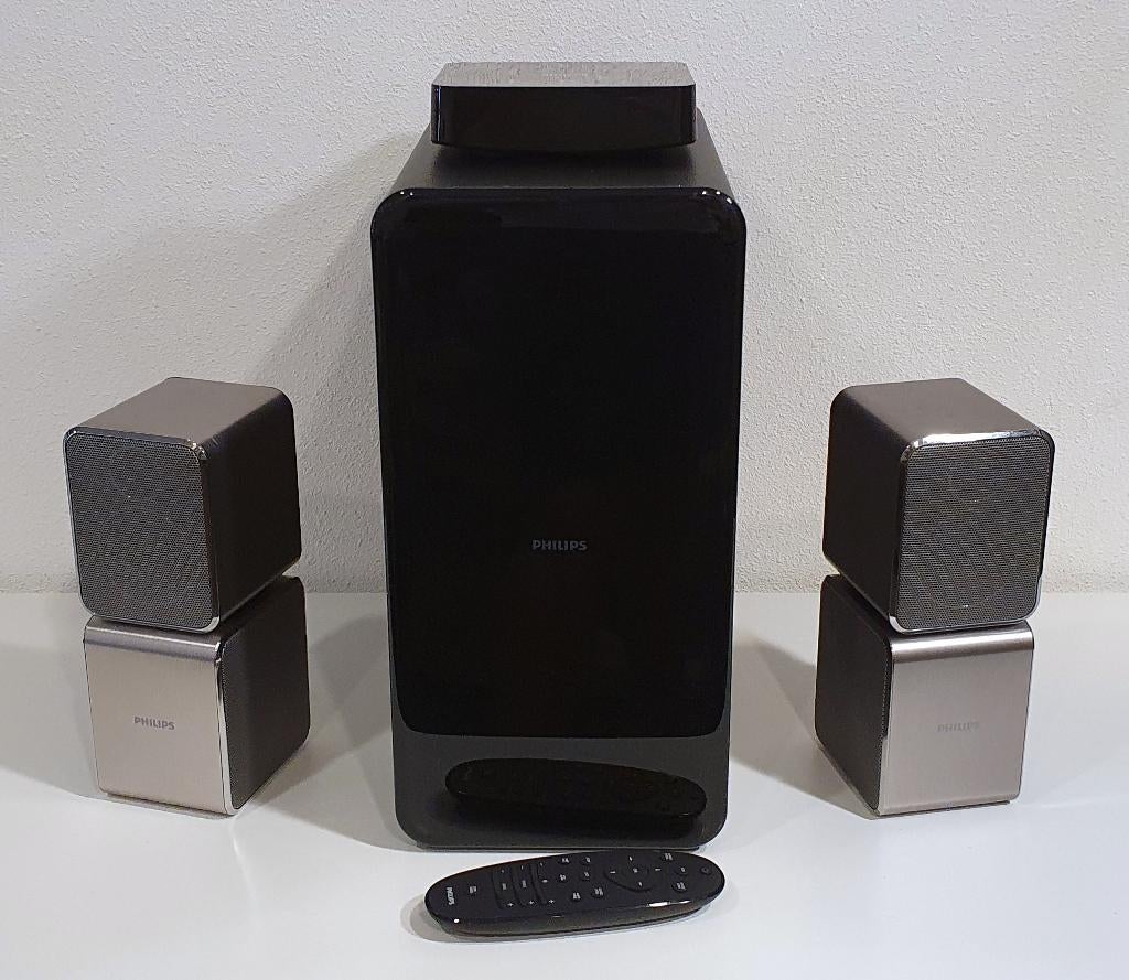 Home Cinema Systeem - Philips CSS9211 2.1 (360Sound), Ophalen, Philips, 2.1-systeem, 70 watt of meer