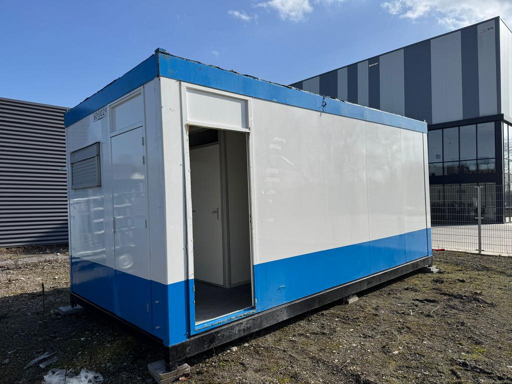 Kantoorunit 3x6m met toiletten en kantine, Ophalen of Verzenden