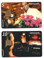 Zwitserland, 2 telefoonkaarten, momenten, Ophalen of Verzenden, Buitenland