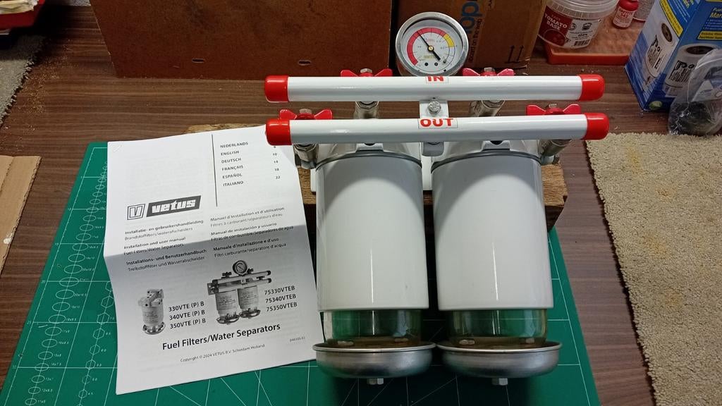Vetus dubbel omschakelbaar dieselfilter, Watersport en Boten, Ophalen of Verzenden, Nieuw, Motor en Techniek